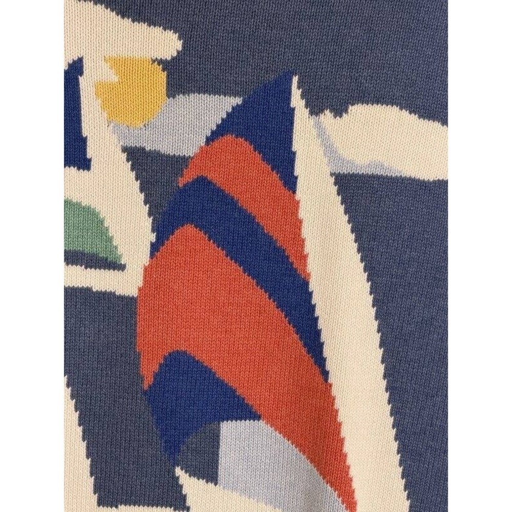 Brooks Brothers Supima Collection Mens Light Blue Sweater Sailboat New XXL - Picture 4 of 13